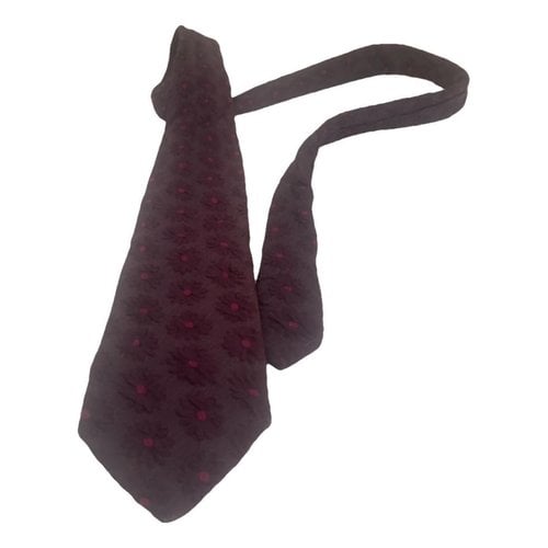 Pre-owned Kenzo Silk Tie In Purple