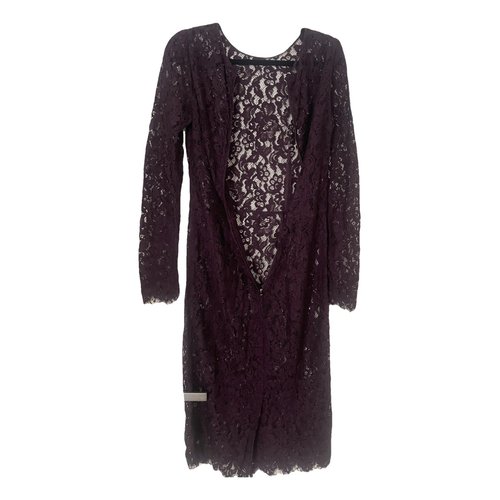 Pre-owned Dolce & Gabbana Mid-length Dress In Burgundy
