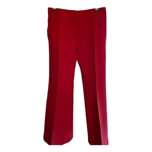 Pre-owned Valentino Large Pants In Red