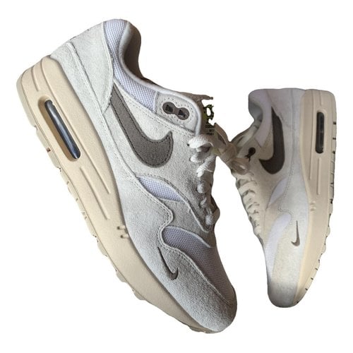 Pre-owned Nike Air Max 1 Trainers In Beige