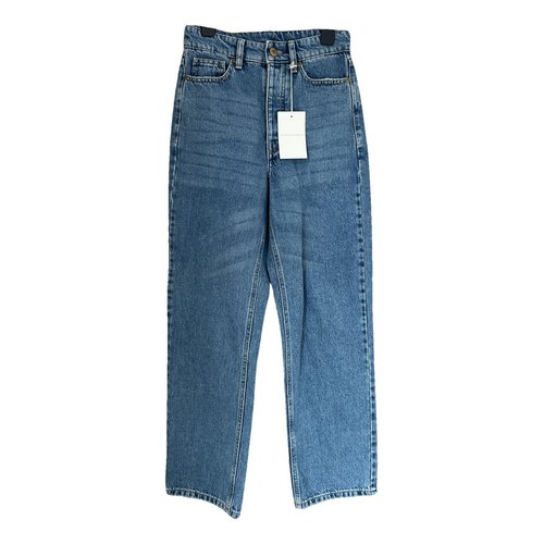 Pre-owned By Malene Birger Straight Jeans In Blue