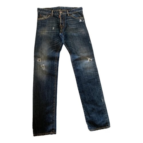 Pre-owned Dsquared2 Slim Jean In Blue