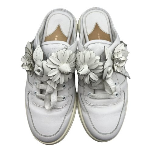Pre-owned Sophia Webster Leather Trainers In White
