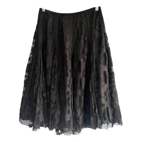 Pre-owned Dkny Maxi Skirt In Black