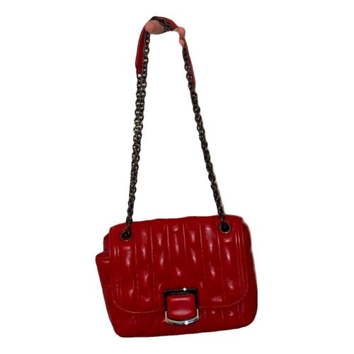 Pre-owned Longchamp Amazone Leather Crossbody Bag In Red