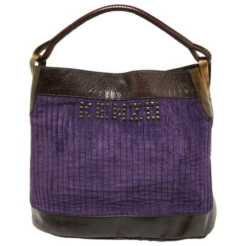 Pre-owned Kenzo Leather Handbag In Purple