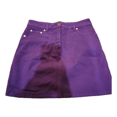 Pre-owned Alberta Ferretti Mini Skirt In Purple