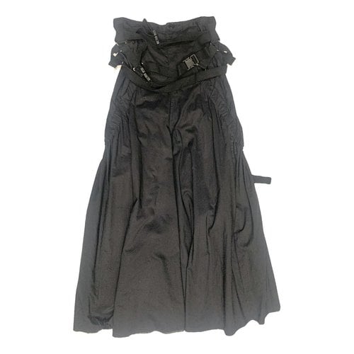 Pre-owned Junya Watanabe Maxi Skirt In Black