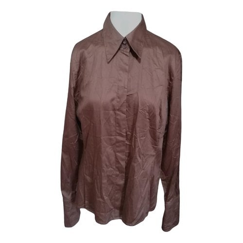 Pre-owned Madeleine Thompson Shirt In Brown