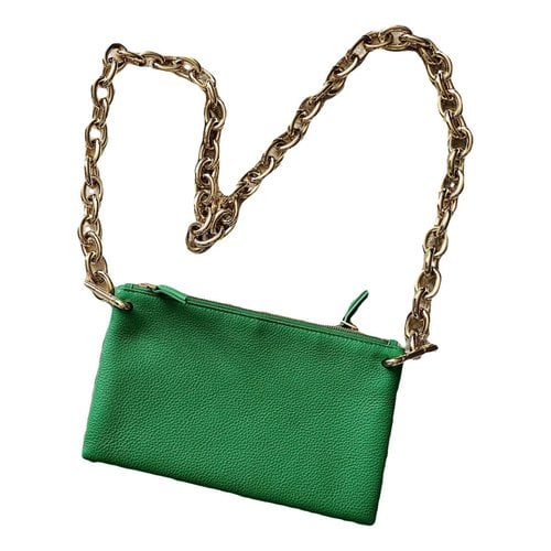 Pre-owned Bottega Veneta Chain Pouch Leather Mini Bag In Green