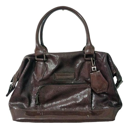 Pre-owned Longchamp Patent Leather Handbag In Other