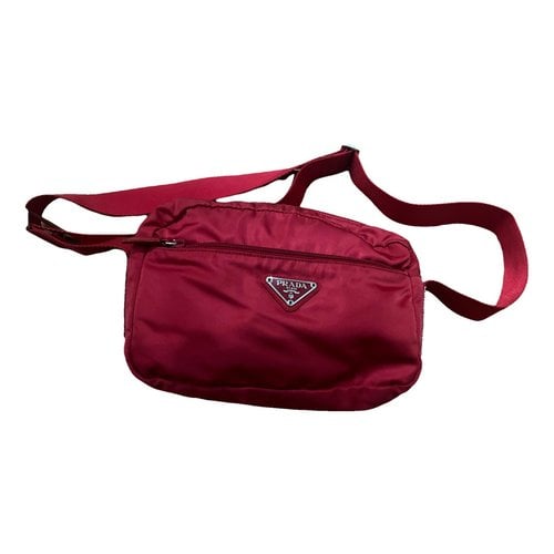 Pre-owned Prada Cloth Bag In Red