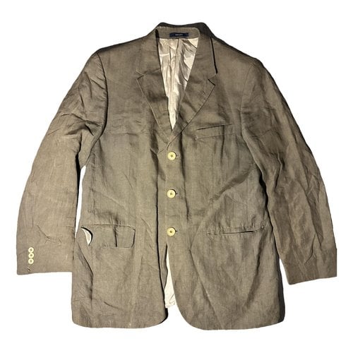 Pre-owned Kenzo Linen Jacket In Beige