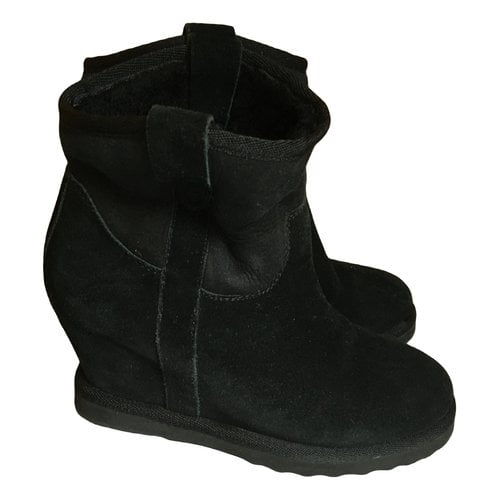 Pre-owned Ash Snow Boots In Black
