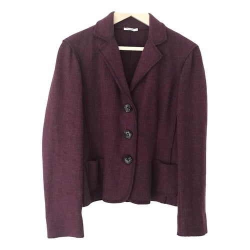 Pre-owned Marella Wool Blazer In Purple