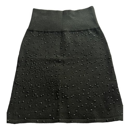 Pre-owned Zadig & Voltaire Wool Mini Skirt In Black