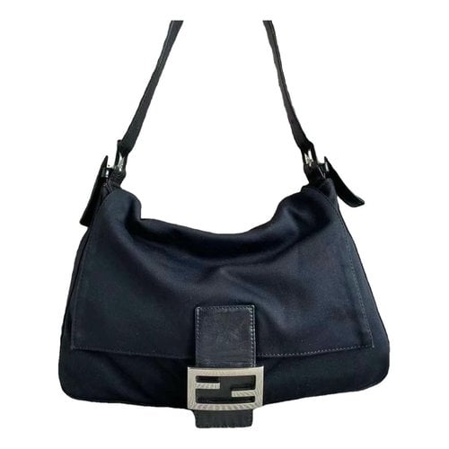 Pre-owned Fendi Baguette Handbag In Black