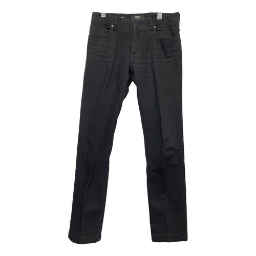 Pre-owned Fendi Jeans In Black
