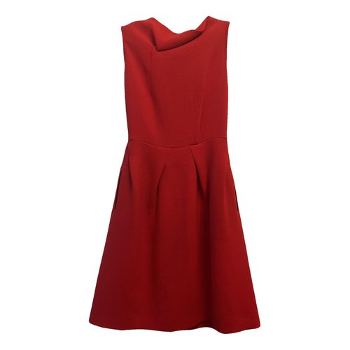 Pre-owned Roland Mouret Wool Mid-length Dress In Red
