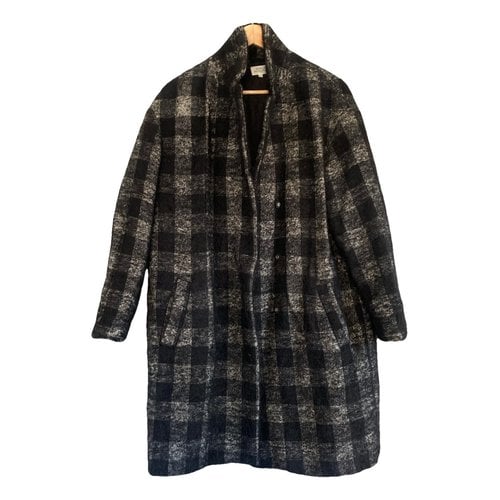 Pre-owned Hartford Wool Coat In Anthracite