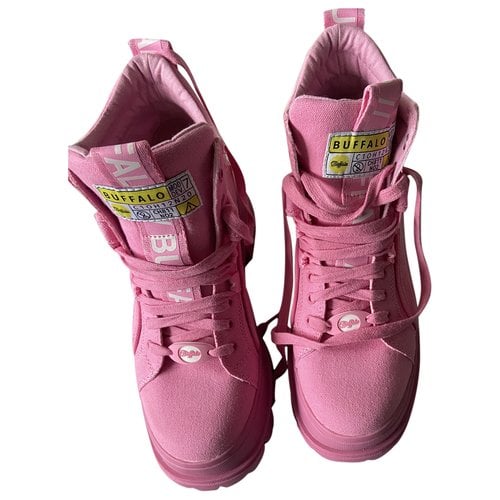Pre-owned Buffalo Trainers In Pink
