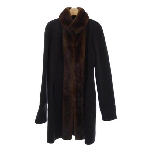 Pre-owned Celine Cashmere Coat In Brown