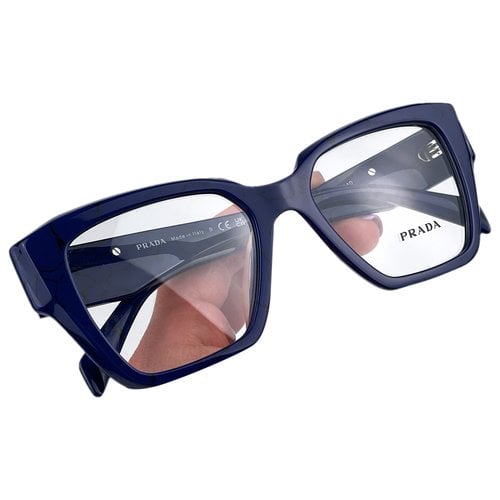Pre-owned Prada Sunglasses In Blue