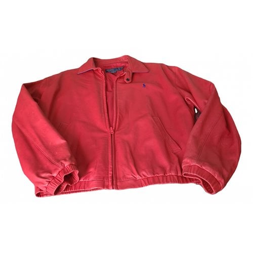 Pre-owned Polo Ralph Lauren Leather Jacket In Red