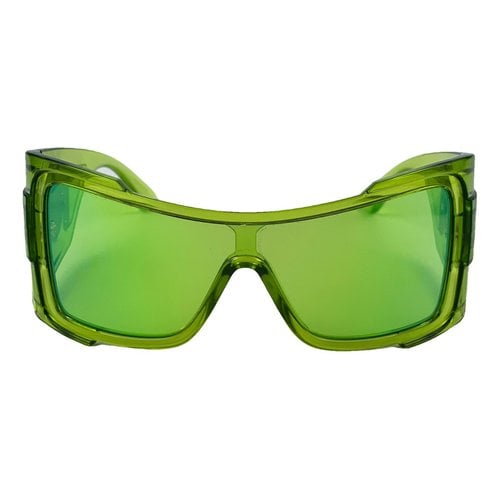 Pre-owned Versace Oversized Sunglasses In Green
