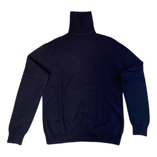 Pre-owned Dior Cashmere Pull In Blue