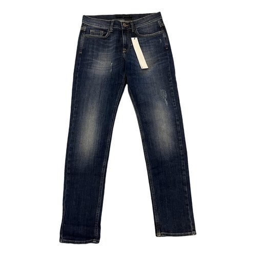 Pre-owned Victoria Beckham Straight Jeans In Navy