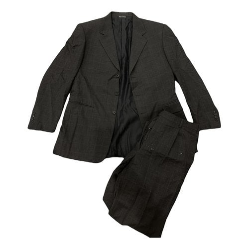 Pre-owned Pal Zileri Wool Suit In Anthracite