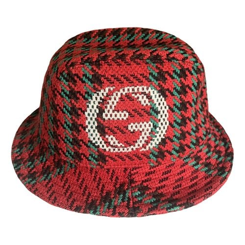 Pre-owned Gucci Wool Hat In Red