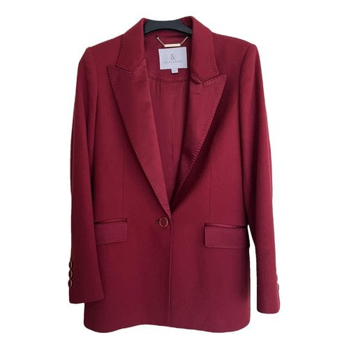 Pre-owned Ralph & Russo Cashmere Blazer In Red