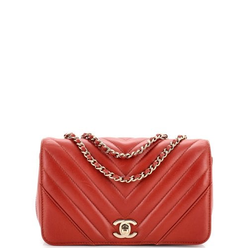 Pre-owned Chanel Leather Handbag In Orange