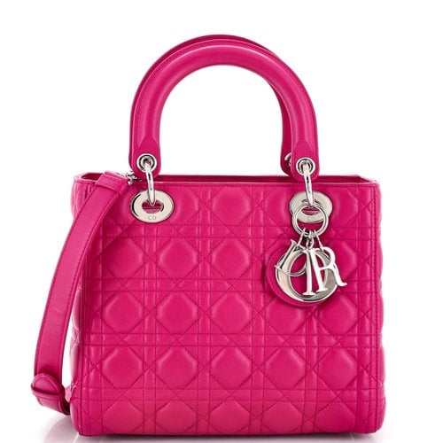 Pre-owned Dior Leather Handbag In Pink