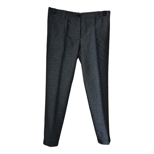 Pre-owned Mauro Grifoni Trousers In Navy
