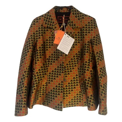 Pre-owned Etro Silk Suit Jacket In Multicolour