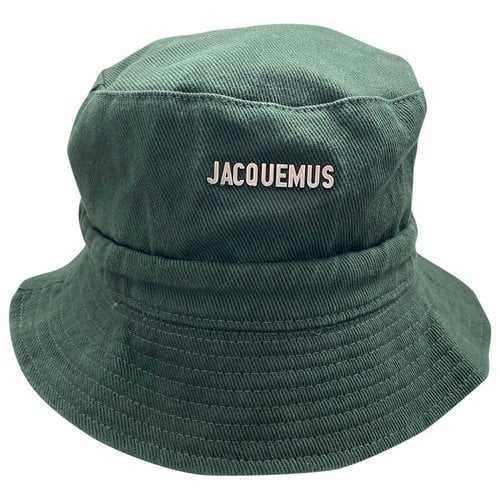 Pre-owned Jacquemus Le Bob Gadjo Hat In Green