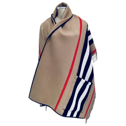 Pre-owned Burberry Wool Stole In Multicolour