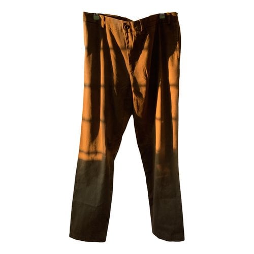 Pre-owned Saint Laurent Straight Jeans In Brown