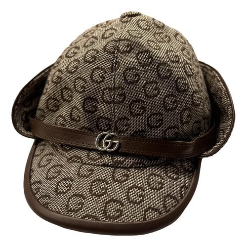 Pre-owned Gucci Wool Hat In Grey