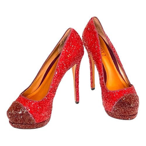 Pre-owned Schutz Leather Heels In Red