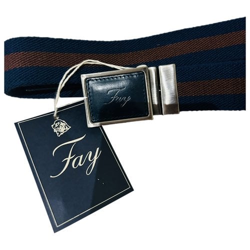 Pre-owned Fay Cloth Belt In Blue