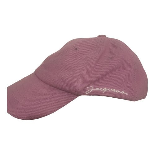 Pre-owned Jacquemus Cap In Pink