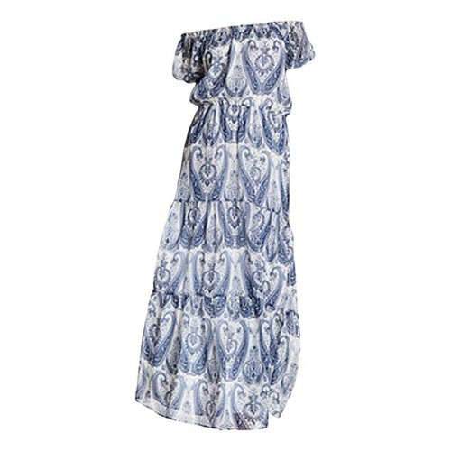 Pre-owned Joie Silk Maxi Dress In Blue