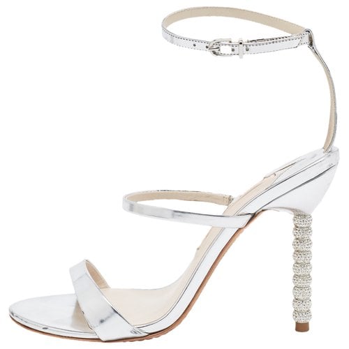 Pre-owned Sophia Webster Patent Leather Sandal In Metallic
