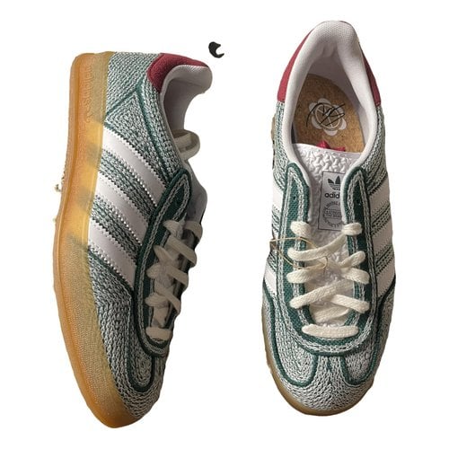 Pre-owned Adidas Originals Gazelle Cloth Trainers In Green