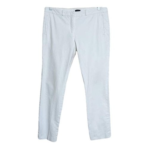Pre-owned Joseph Chino Pants In White