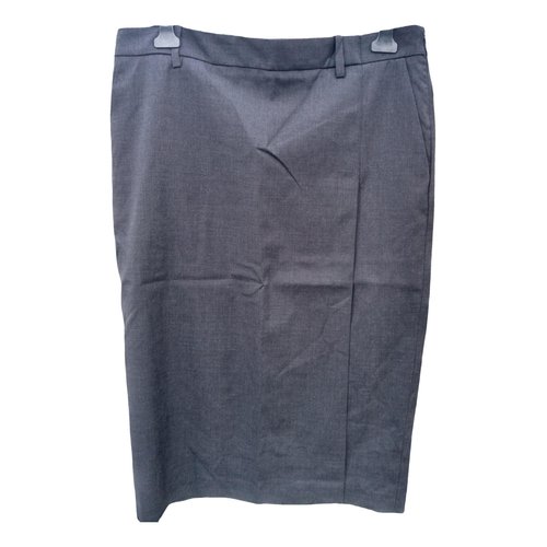 Pre-owned Prada Wool Skirt In Grey